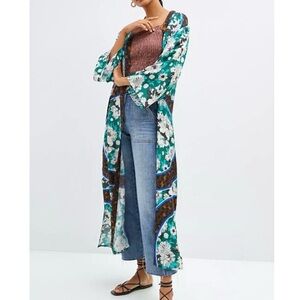 Blank London Anthropologie Full-Length Kimono Duster One Size